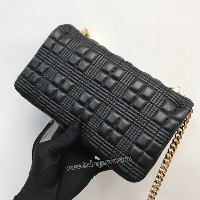 Burberry專門店新款羊皮小號TB蘿拉包 巴寶莉絎縫品牌格紋鏈條單肩挎背女包 yxb1546